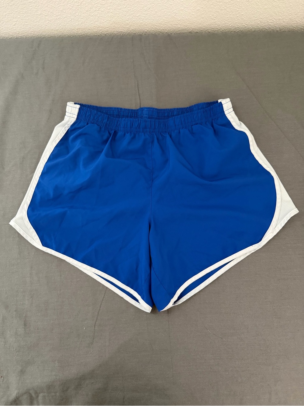 Nike Big Kid's Athletic Shorts - Royal Blue with White Trim